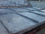 Old flat lead roof replacement from Harris Roofing Limited.