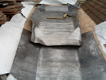 New lead gulley from Harris Roofing Limited.