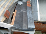New small box lead gulley from Harris Roofing Limited.