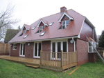 New house build with machine made clay tile roofing in the New Forest from Harris Roofing Limited