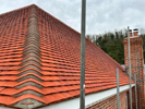 Completed roof with lead works in the New Forest by Harris Roofing Limited