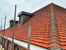 Completed roof with lead works in the New Forest by Harris Roofing Limited