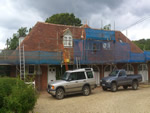 Hand made clay tile roofing in the New Forest from Harris Roofing Limited.