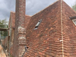 Hand made clay tile roofing in the New Forest from Harris Roofing Limited.