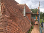 Hand made clay tile roofing in the New Forest from Harris Roofing Limited.