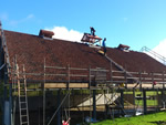 Hand made clay tile roofing in the New Forest from Harris Roofing Limited.