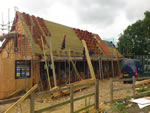 Hand made clay tile roofing in the New Forest from Harris Roofing Limited.
