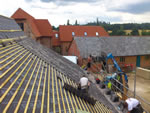 Hand made clay tile roofing in the New Forest from Harris Roofing Limited.