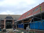 Hand made clay tile roofing in the New Forest from Harris Roofing Limited.