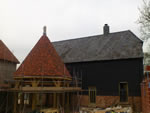 Hand made clay tile roofing in the New Forest from Harris Roofing Limited.