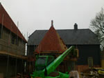 Hand made clay tile roofing in the New Forest from Harris Roofing Limited.