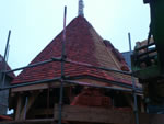 Hand made clay tile roofing in the New Forest from Harris Roofing Limited.