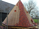Hand made clay tile roofing in the New Forest from Harris Roofing Limited.