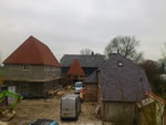 Hand made clay tile roofing in the New Forest from Harris Roofing Limited.