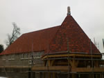 Hand made clay tile roofing in the New Forest from Harris Roofing Limited.