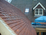 Hand made clay tile roofing in the New Forest from Harris Roofing Limited.