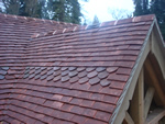 Hand made clay tile roofing in the New Forest from Harris Roofing Limited.