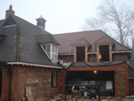 Hand made clay tile roofing in the New Forest from Harris Roofing Limited.