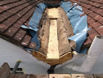 Small lead gulley from Harris Roofing Limited.