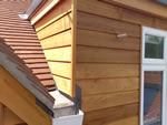 Machine made clay tile roofing with hand made effect from Harris Roofing Limited.