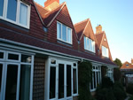 Machine made clay tile roofing with hand made effect from Harris Roofing Limited.