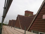 Machine made clay tile roofing with hand made effect from Harris Roofing Limited.