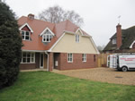 New house build with machine made clay tile roofing in the New Forest from Harris Roofing Limited