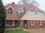 New house build with machine made clay tile roofing in the New Forest from Harris Roofing Limited
