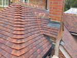 Machine made clay tile roofing in the New Forest from Harris Roofing Limited.