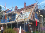 Machine made clay tile roofing in the New Forest from Harris Roofing Limited.