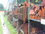 Yard stored tiles in the New Forest from Harris Roofing Limited.