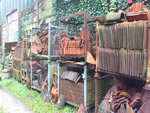 Yard stored tiles in the New Forest from Harris Roofing Limited.