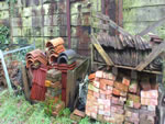 Yard stored tiles in the New Forest from Harris Roofing Limited.