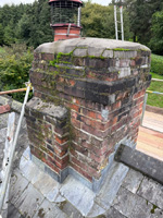 Chimney rebuild and lead works