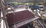 New handmade tiles fitted to new build house