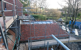 New handmade tiles fitted to new build house
