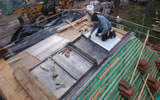 New handmade tiles fitted to new build house