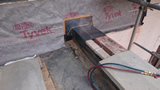 Slate tiles and lead work on premium house refurbishment