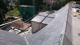 Slate tiles and lead work on premium house refurbishment