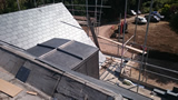 Slate tiles and lead work on premium house refurbishment