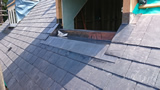 Slate tiles and lead work on premium house refurbishment