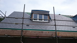 Slate tiles and lead work on premium house refurbishment