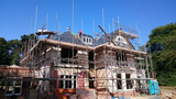 Slate tiles and lead work on premium house refurbishment