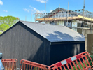 Canadian Glyndyne Slate roof with clay ridge tile in the New Forest by Harris Roofing Limited