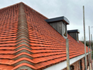 Completed roof with lead works in the New Forest by Harris Roofing Limited