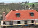Completed roof with lead works in the New Forest by Harris Roofing Limited