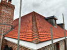 Completed roof with lead works in the New Forest by Harris Roofing Limited