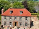 Completed roof with lead works in the New Forest by Harris Roofing Limited