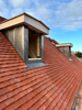 Lead cheeks and lead work, new dormer roof and roofing fitted to new build house