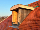 Lead cheeks and lead work, new dormer roof and roofing fitted to new build house